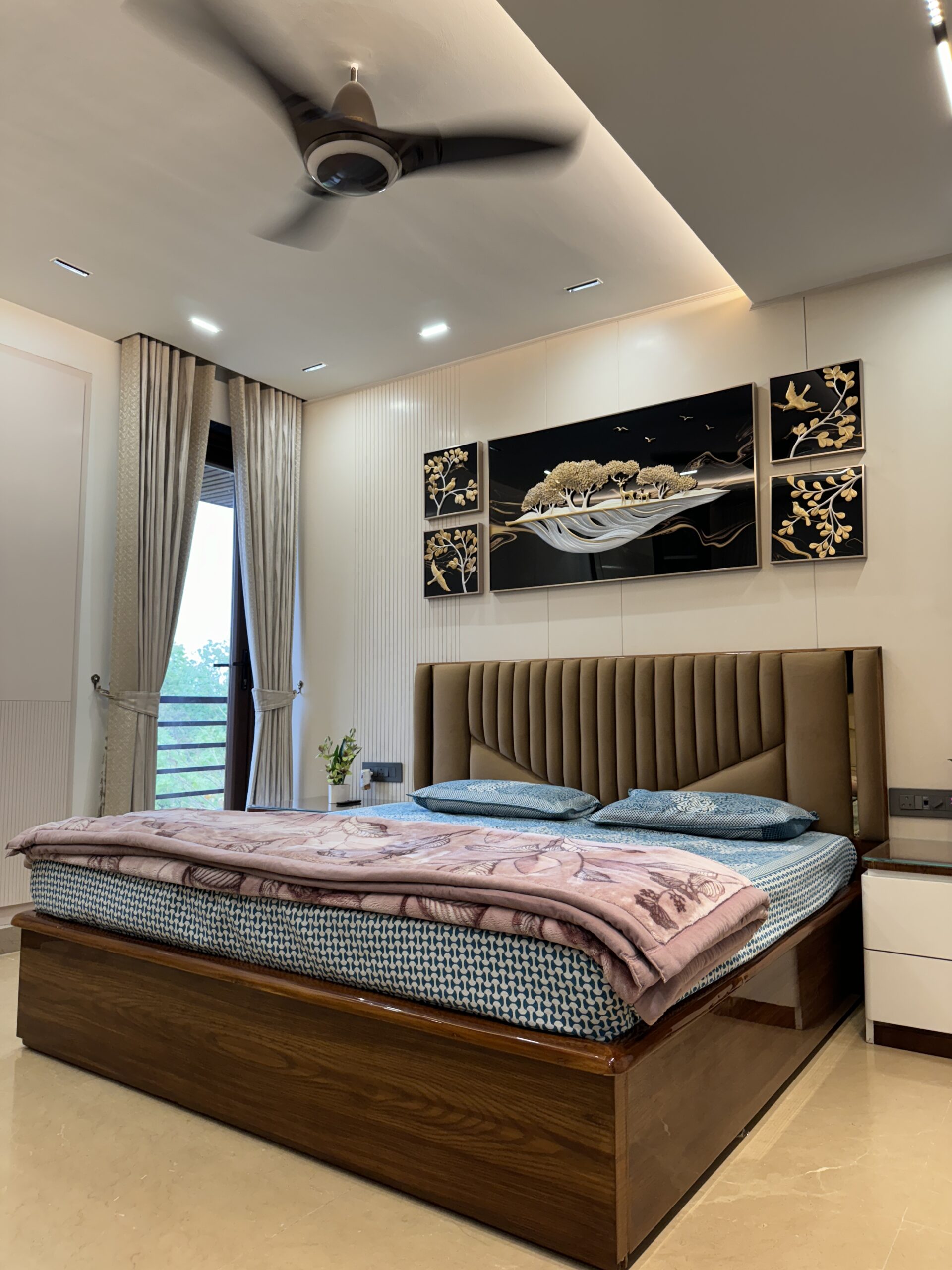 Luxury bedroom by ASMA Design Studio